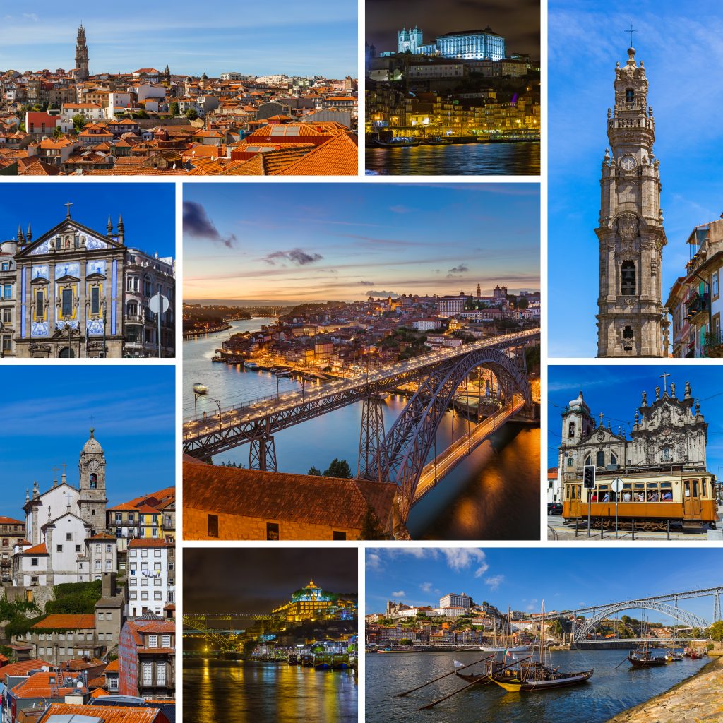 Collage of Porto Portugal travel images (my photos)